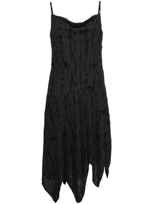 Asymmetric midi dress - Grey