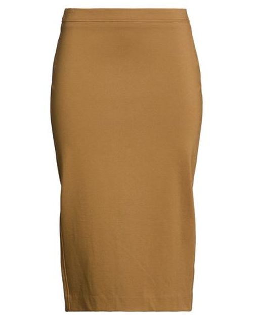 Woman Midi skirt Military green Size 4 Viscose, Polyamide, Elastane