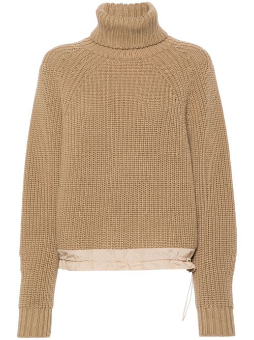 Roll-neck jumper - Brown