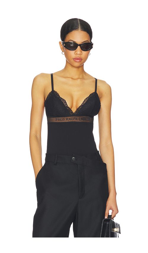 Polo Ralph Lauren Intimates Triangle Bodysuit in Black. L. Also in M, S