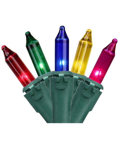 Northlight 450-Count Multi-Color Mini Christmas Light Set 92ft Green Wire