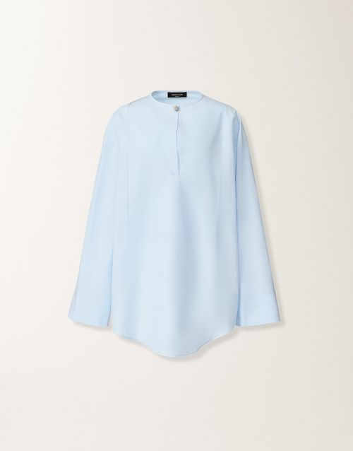 Sky blue poplin shirt