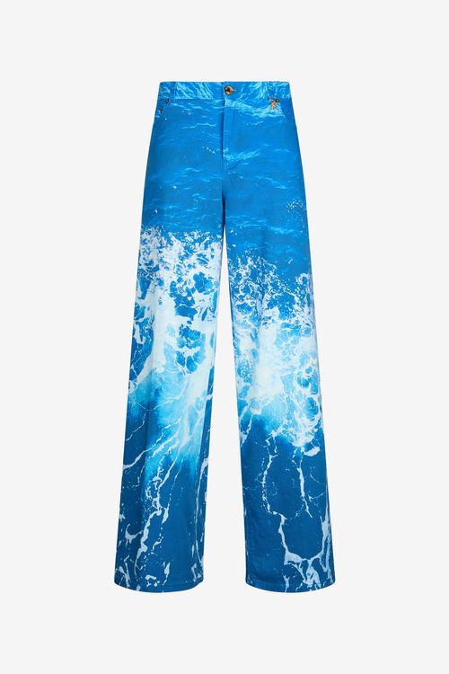 Stretto Di Messina Print Jeans