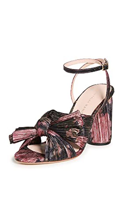 Loeffler Randall Women's Camellia Pleated Bow Heel with Ankle Strap
