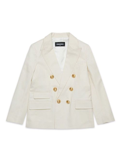 Double-breasted blazer - White