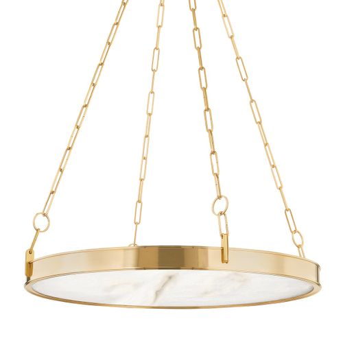 Aged Brass LED Chandelier from the Kirby Collection