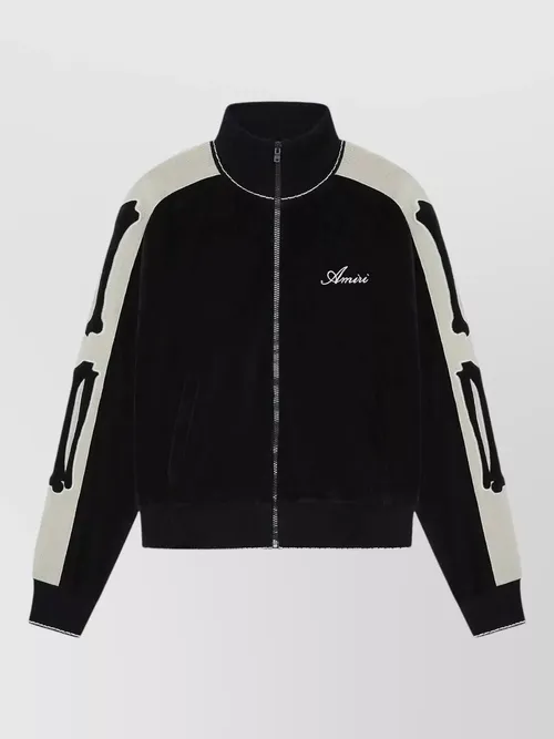 Amiri - track jacket bone detailing contrast panels piping