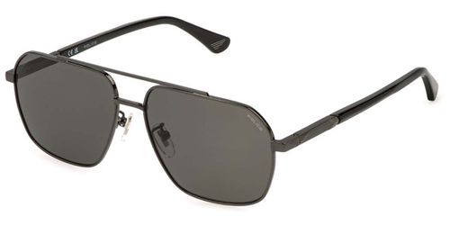 Police SPLQ85 NEW CROSSROADS 4 568P Men's Sunglasses Grey Size 58
