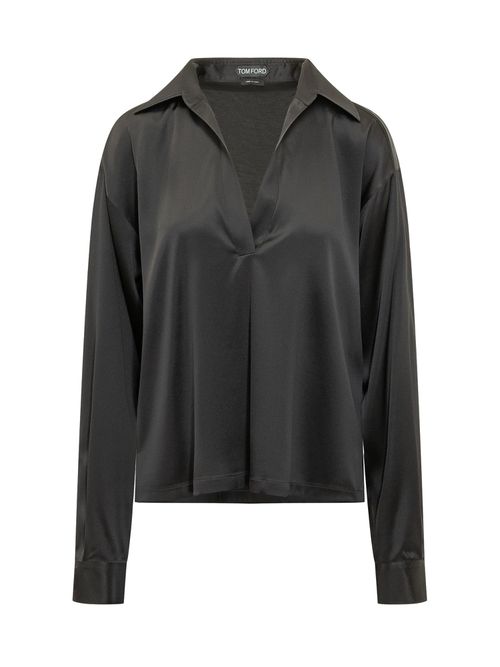 Elegant V-Neck Blouse