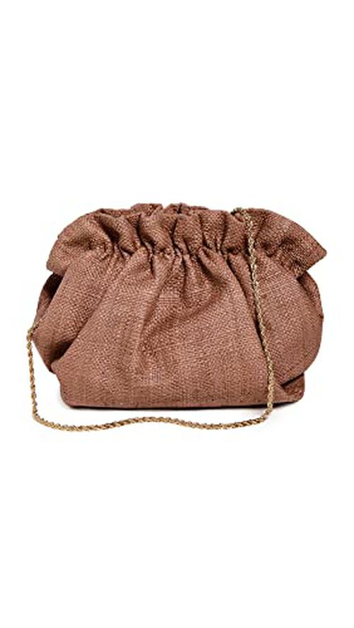 Loeffler Randall Women's Willa Mini Cinch Clutch, Brown, One Size