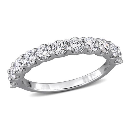 1 1/5CT TW Diamond Anniversary Band in Sterling Silver