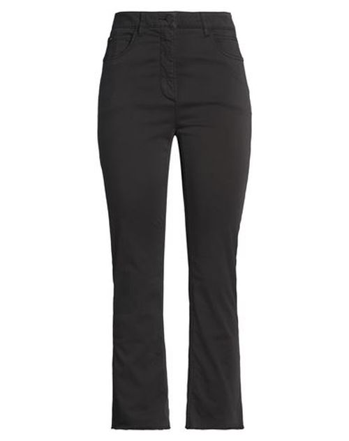 Woman Pants Charcoal Size 10 Cotton, Elastane