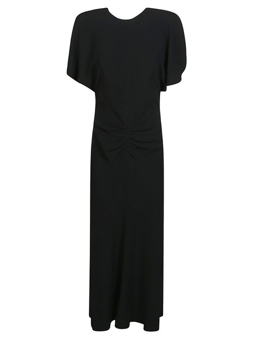 Gathered Waist Midi Dress