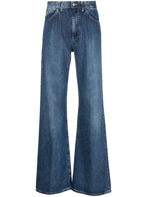 Amber low-rise wide-leg jeans - Blue