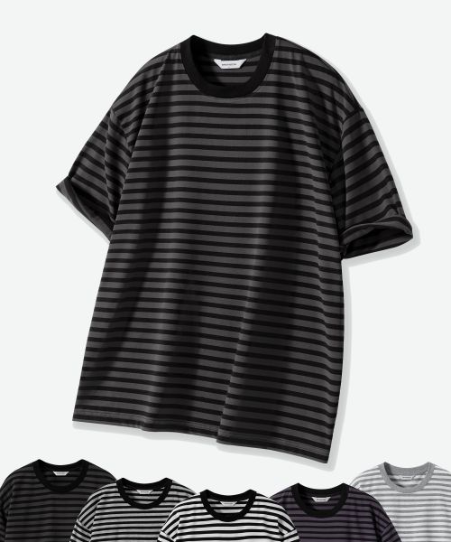 Oversized 1:1 Stripe Short Sleeve T-Shirt