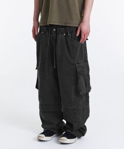Double Waist Ripstop Cargo Pants