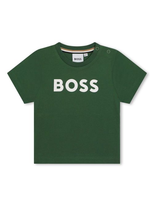 Logo-print cotton T-shirt - Green