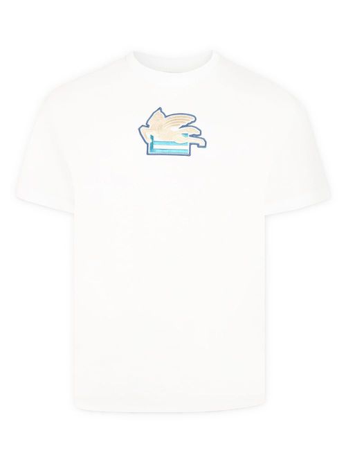 Pegaso-motif T-shirt - White