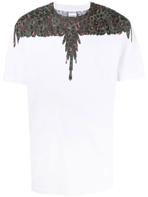 Animalier Wings organic cotton T-shirt - White