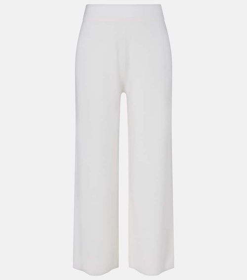 Virgin wool wide-leg pants