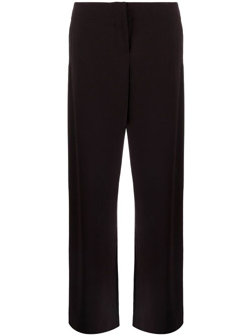 Pre-owned wide-leg trousers - Brown