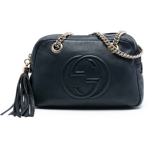 Gucci Pre-owned Womens Leather Soho Chain Zip Shoulder Bag - Black - One