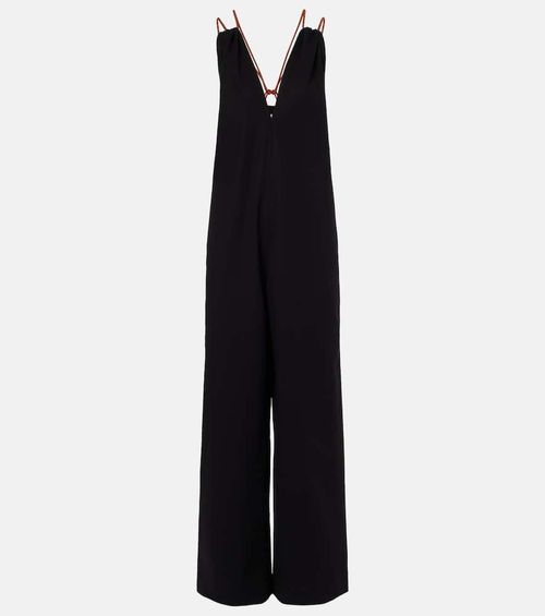 Cotton crêpe jumpsuit