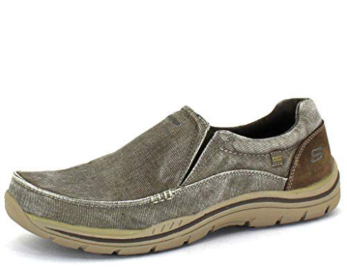 Skechers mens Expected Avillo Moccasin, Khaki, 