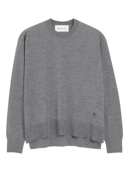 Thin Wool Crewneck Ami de Coeur Sweater