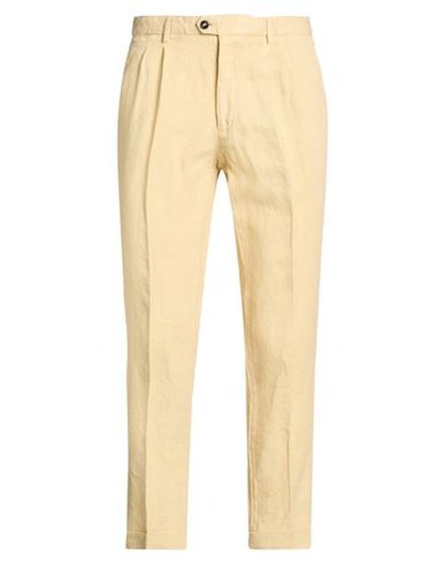 Man Pants Pastel yellow Size 30 Linen