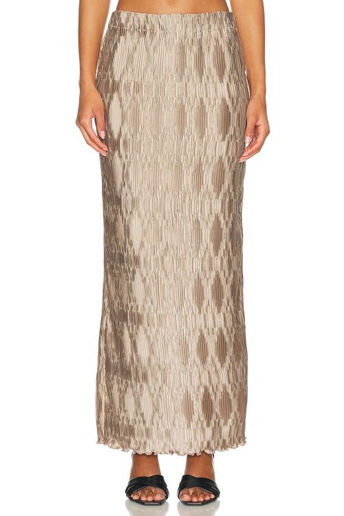 By Malene Birger Elisas Skirt in Cobblestone - Taupe. 42 also , 36