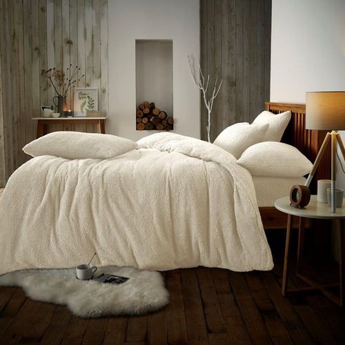Luxury Teddy Plain Duvet Cover and Pillowcase Set