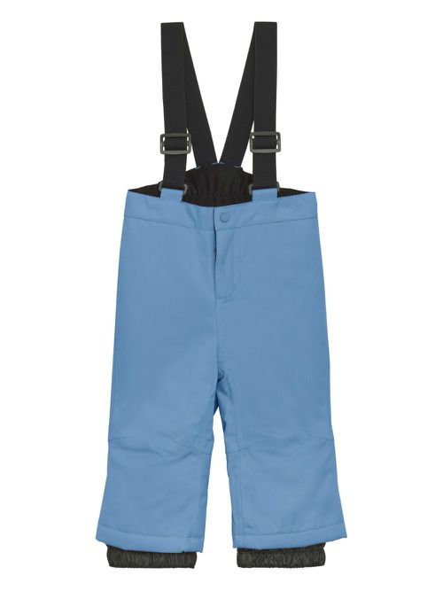 Adjustable-strap herringbone snow trousers - Blue