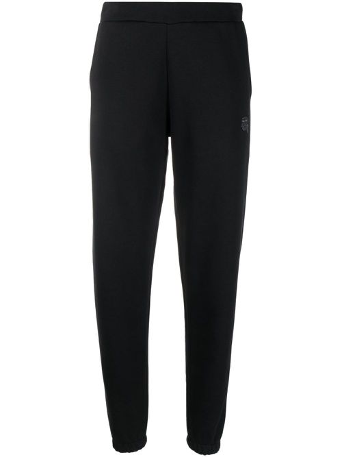 Ikonik 2.0 rhinestone track pants - Black