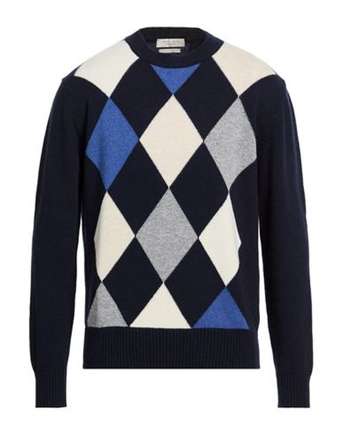 Man Sweater Navy Size L Virgin Wool