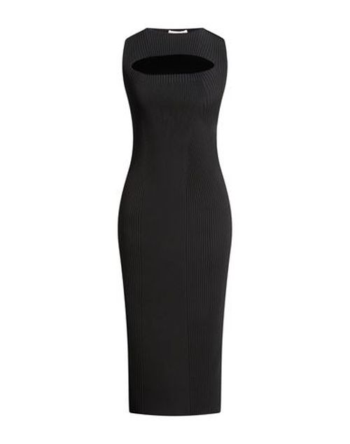 Woman Midi dress Black Size S Viscose, Polyamide, Polyester, Elastane