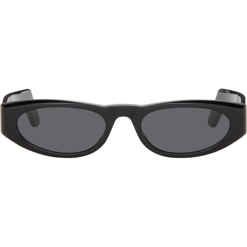 Black Geometric Acetate Sunglasses