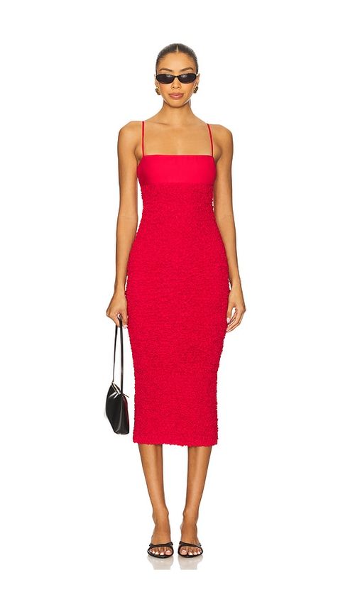 House of Harlow 1960 x REVOLVE Mila Midi Dress in Red. XS. Also in L, M, S