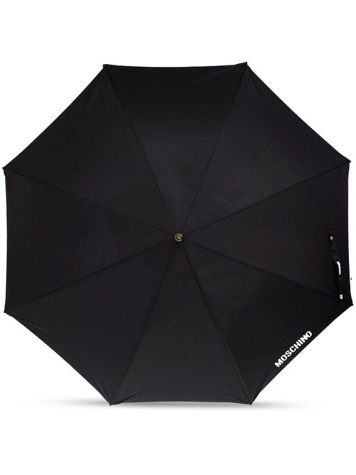 Logo-print umbrella - Black