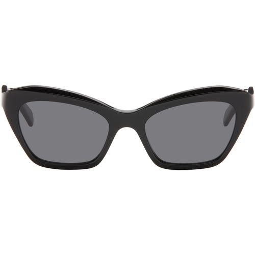 Black Cat-Eye Acetate Sunglasses
