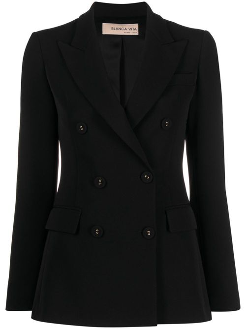 Double-breasted blazer - Black