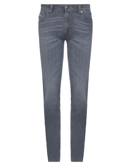 Man Jeans Charcoal Size 35 Cotton, Elastomultiester, Elastane