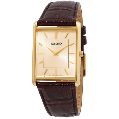 Essentials Quartz Light Champagne Dial Mens Watch SWR064