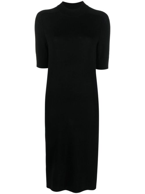 Essential wool midi dress - Black