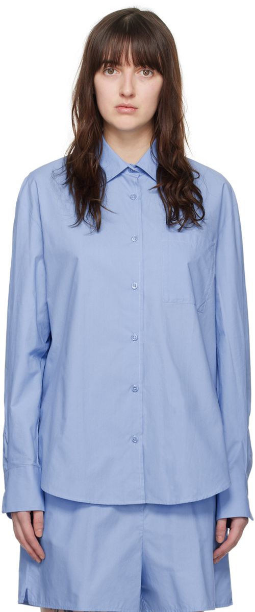 The Frankie Shop Blue Lui Shirt