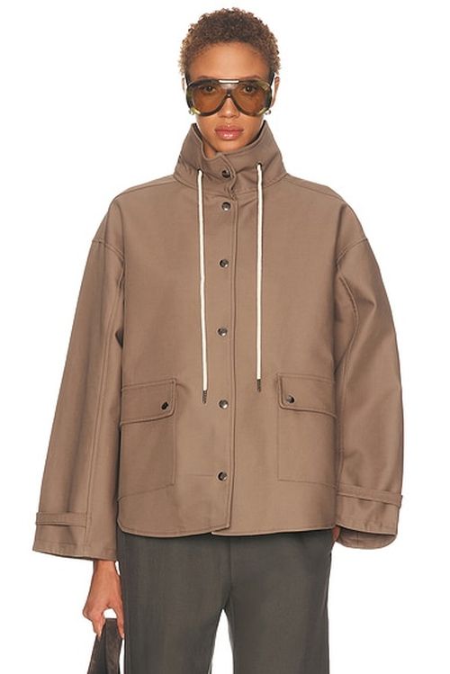 EAVES x Jasmine Tookes Cara Jacket in Walnut - Brown. M also in L, S