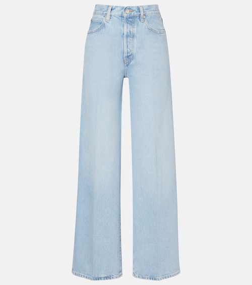 Collegiate wide-leg jeans