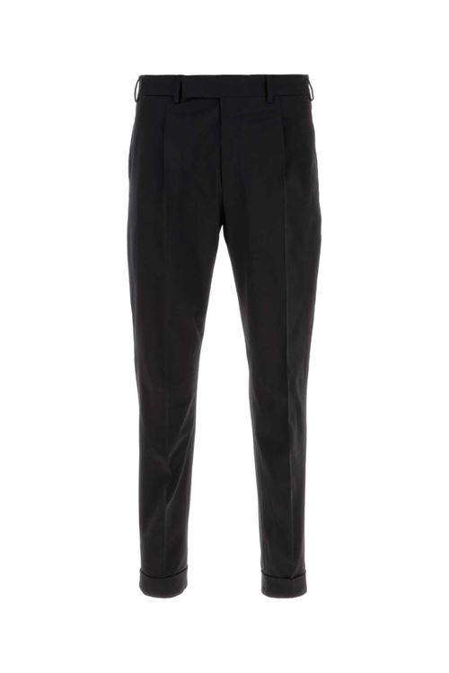 Pleat Trousers — Black