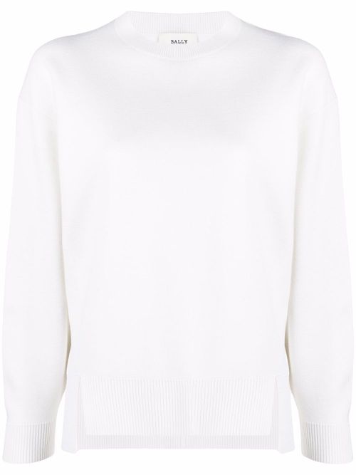 Front-slit detail jumper - White