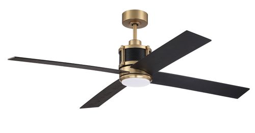 Satin Brass 56" Ceiling Fan from the Gregory 56" Indoor Ceiling Fan with no Wifi Collection